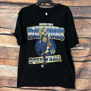 Golden State Warriors Stephen Curry #30 Large T-Shirt Men's Black Basketball Tee
